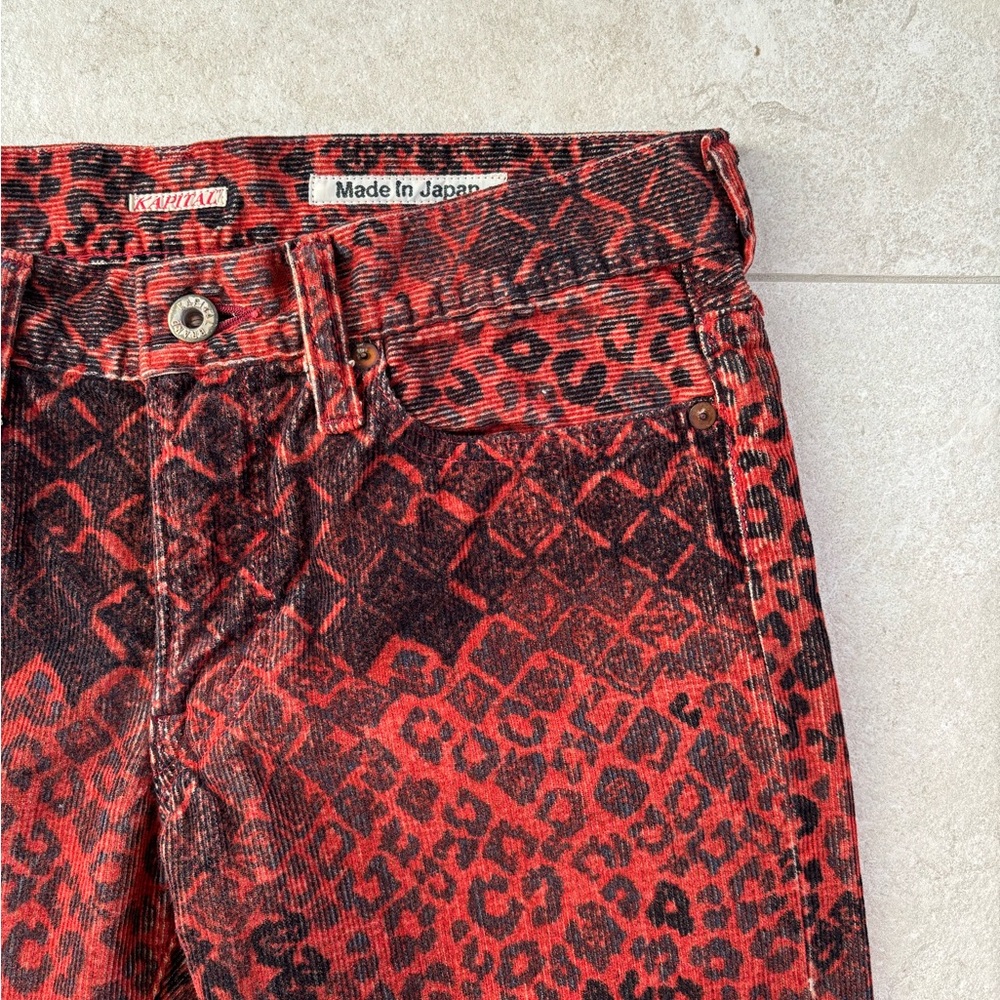 KAPITAL Leopard Cords Corduroy Pants - Japan Sz 2    NWOT - Picture 8 of 15